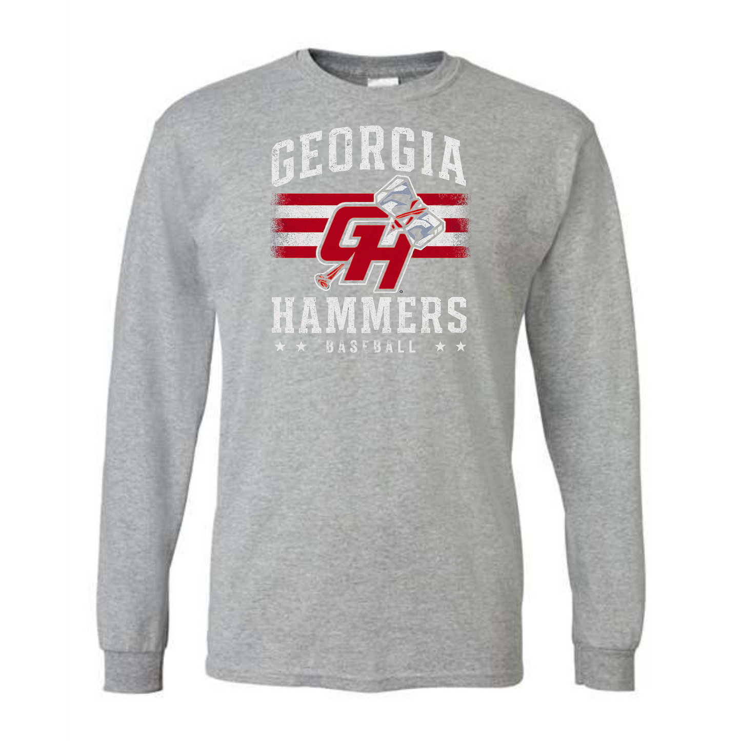 Gildan Long Sleeve Georgia Hammers Cotton Blend Shirt