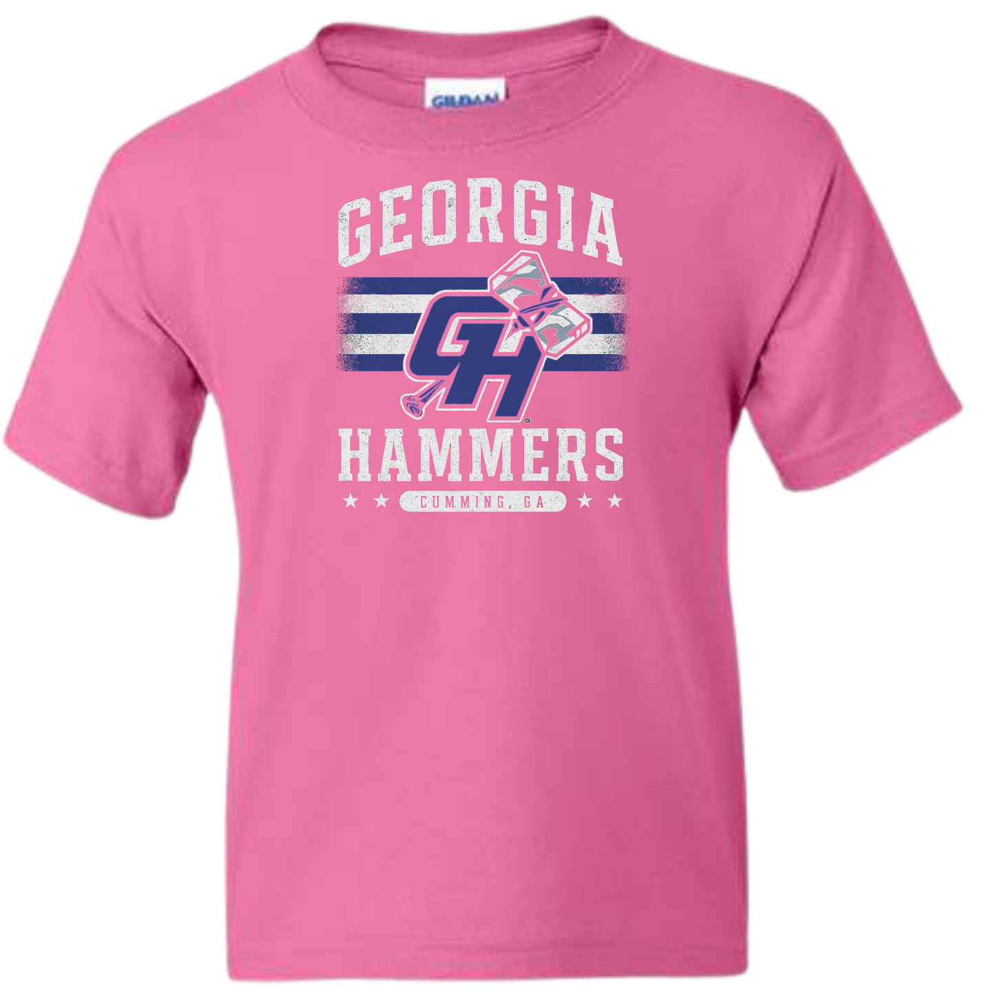 Youth Pink Cotton Blend Georgia Hammers Shirt