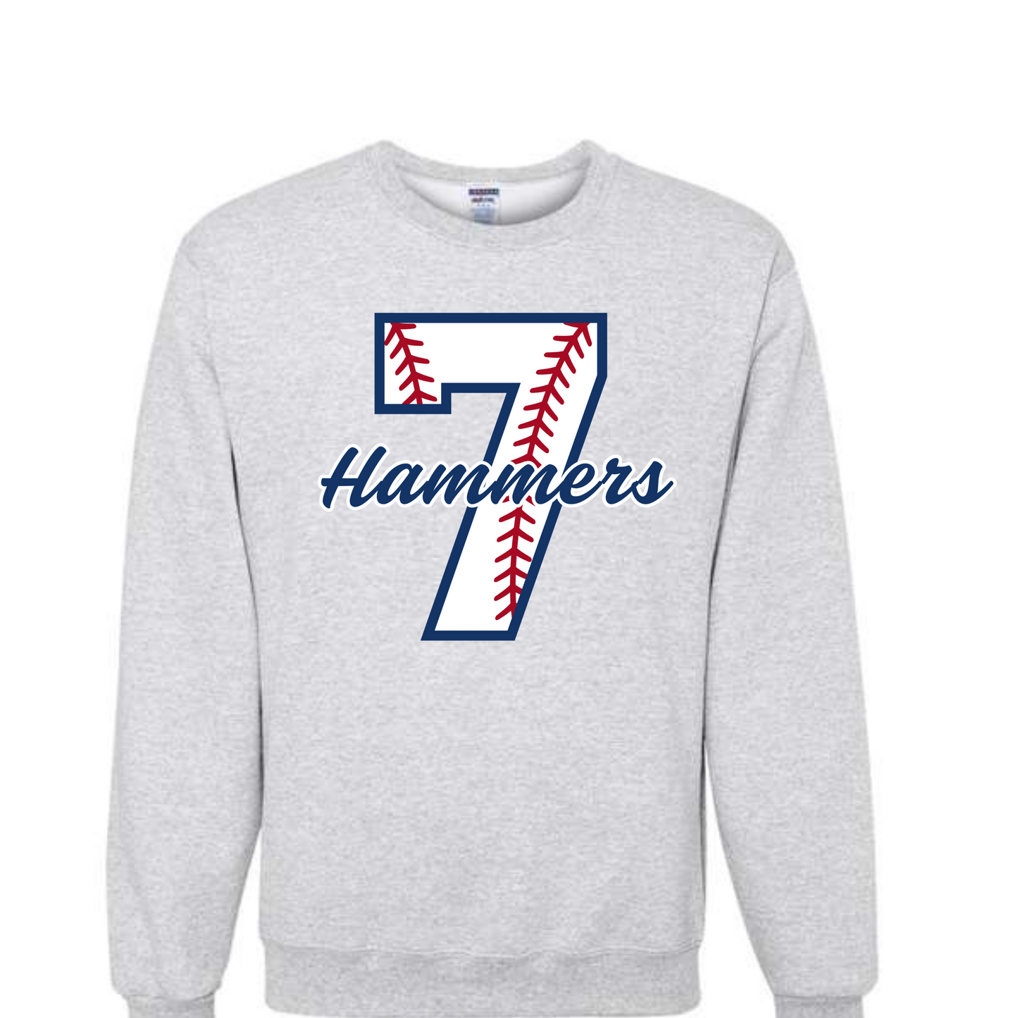 Hammers Number Design Short Sleeve Shirt or Crewneck Sweatshirt