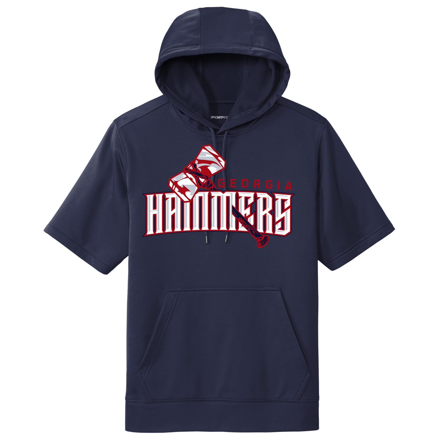 Georgia Hammers Arch Short Sleeve Hooded Pullover