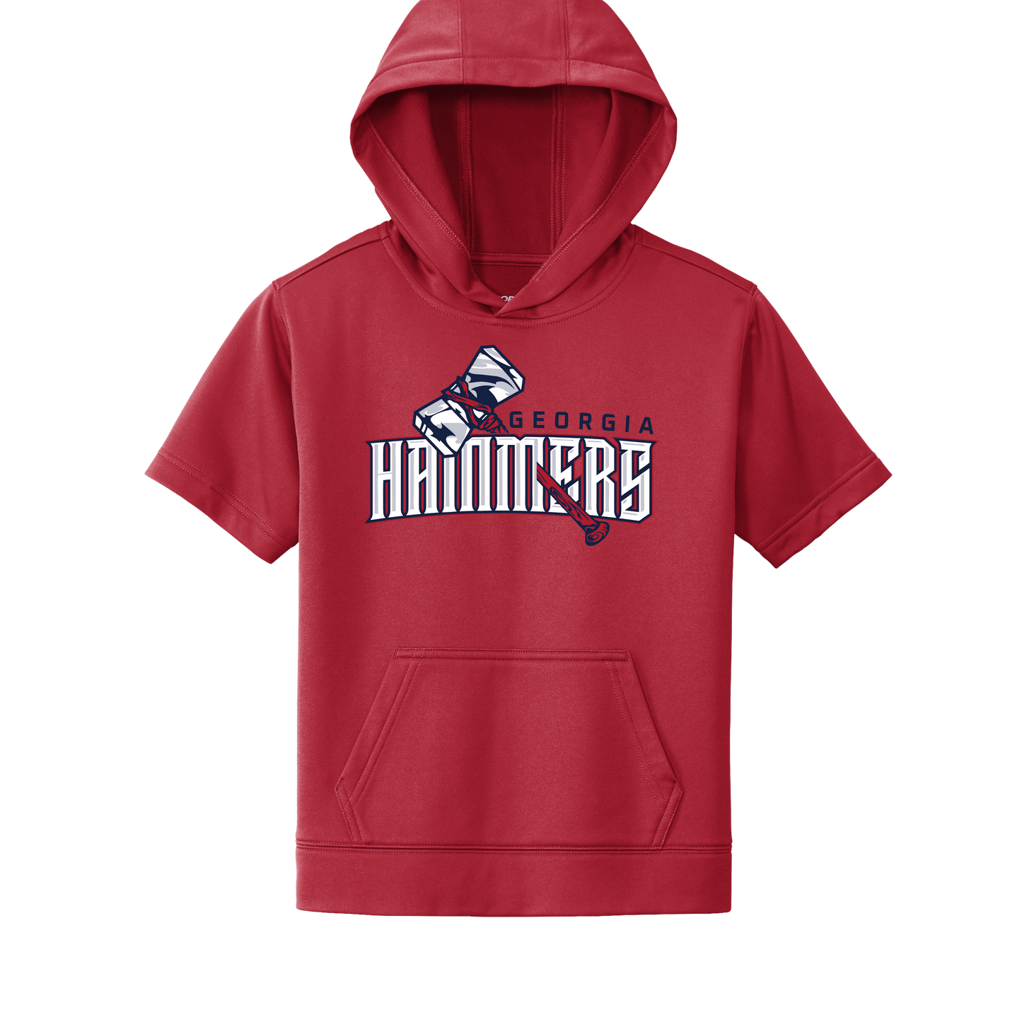 Georgia Hammers Arch Short Sleeve Hooded Pullover