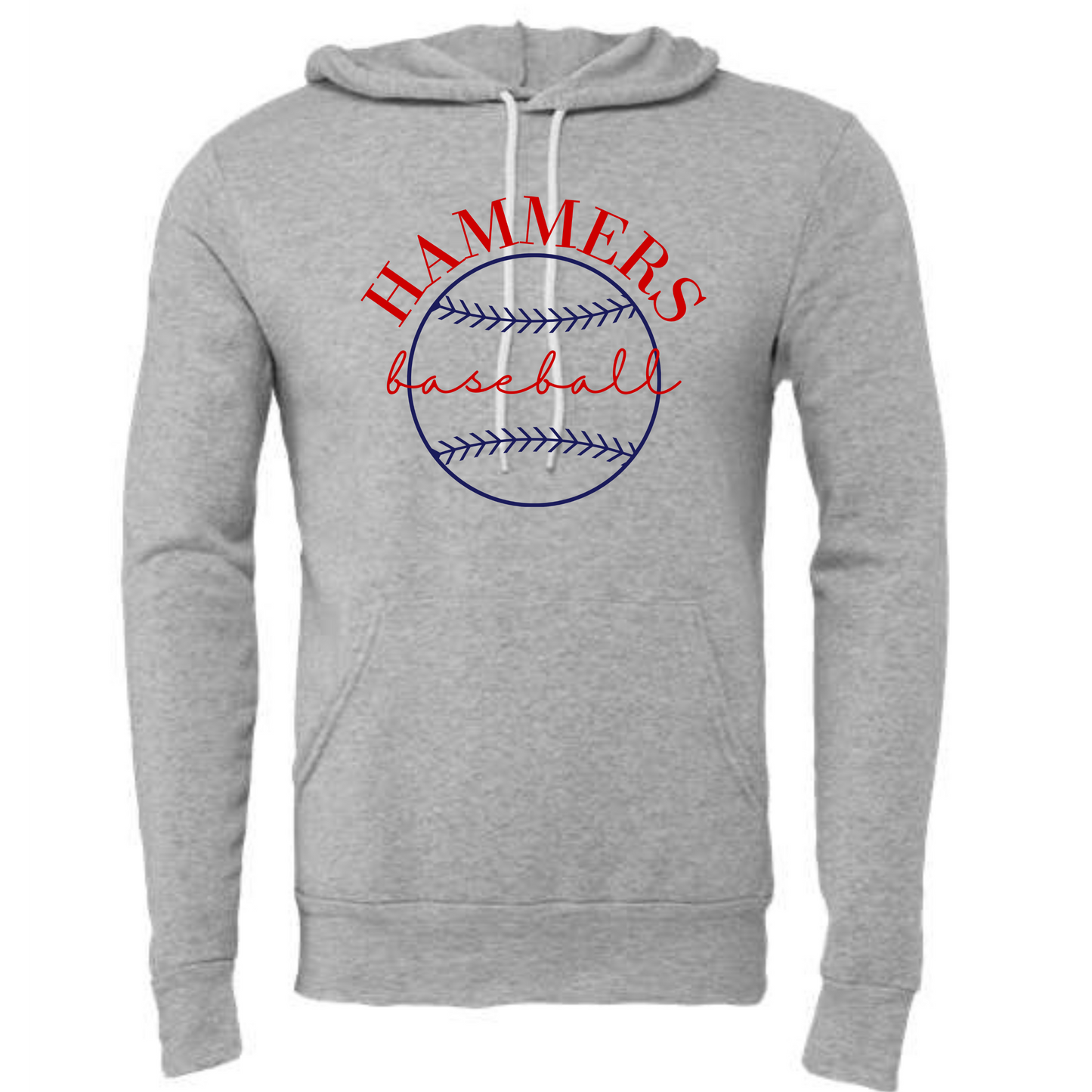 Rounded Hammers Baseball Crewneck Sweatshirt or Hoodie