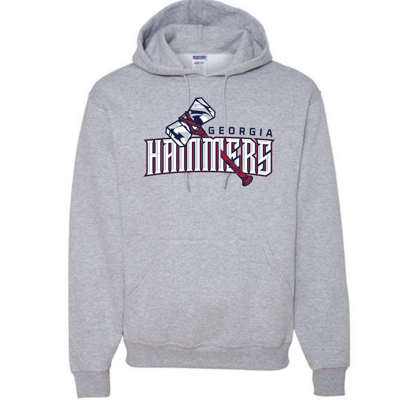Georgia Hammers Arch Design Hoodie in Cotton Blend or DriFit