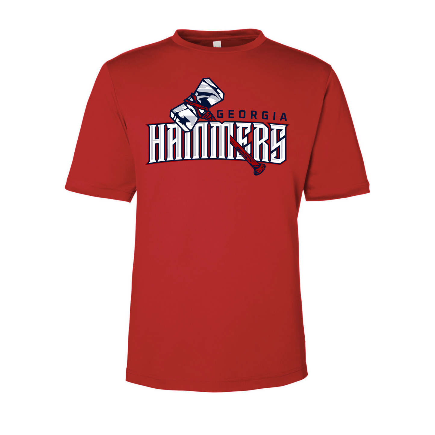 Georgia Hammers Arch Design on Short Sleeve Shirt (Cotton or Performance)