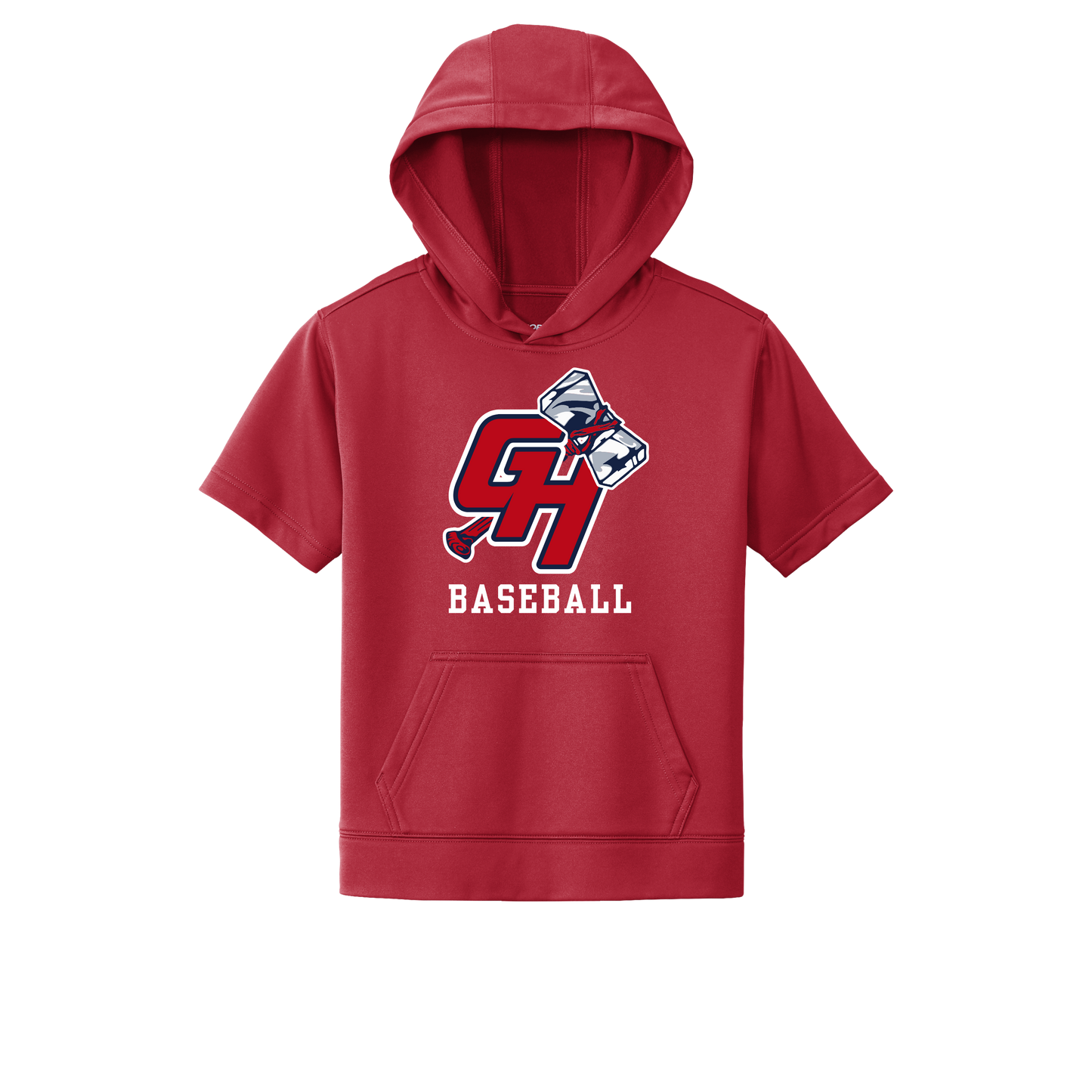 GH Baseball Short Sleeve Hooded Pullover