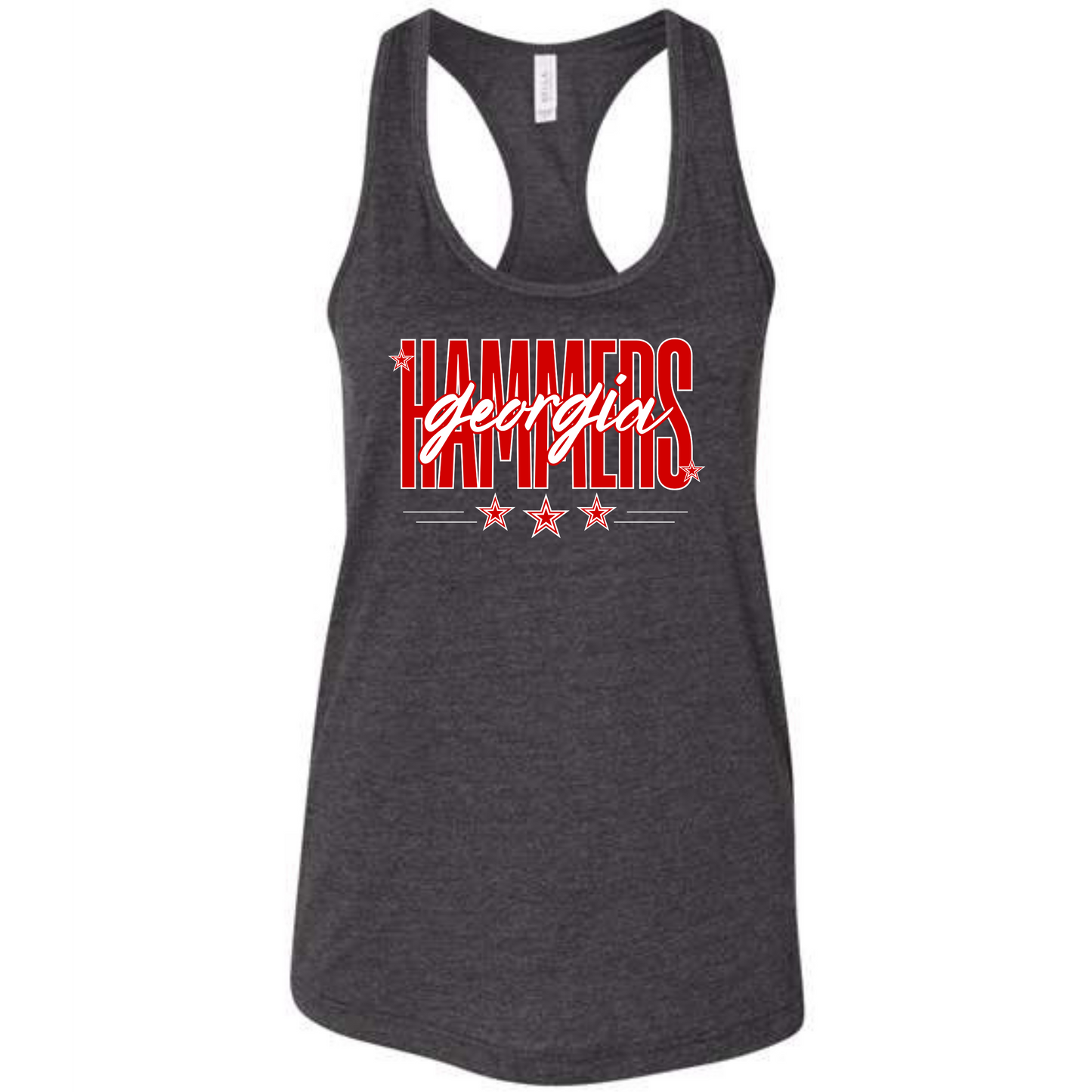 Bella Canvas Jersey Tank Georgia Hammers star design