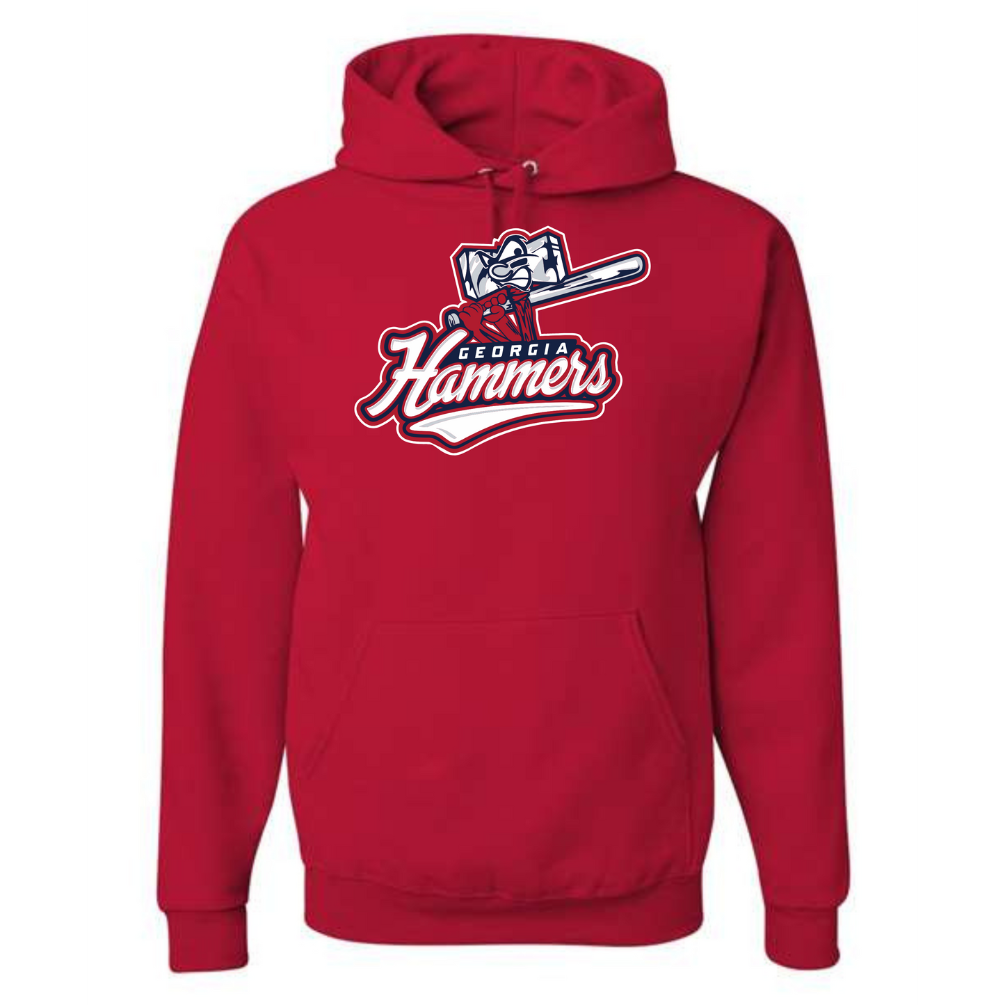 Georgia Hammers Mascot Hoodie (Cotton or Performance)