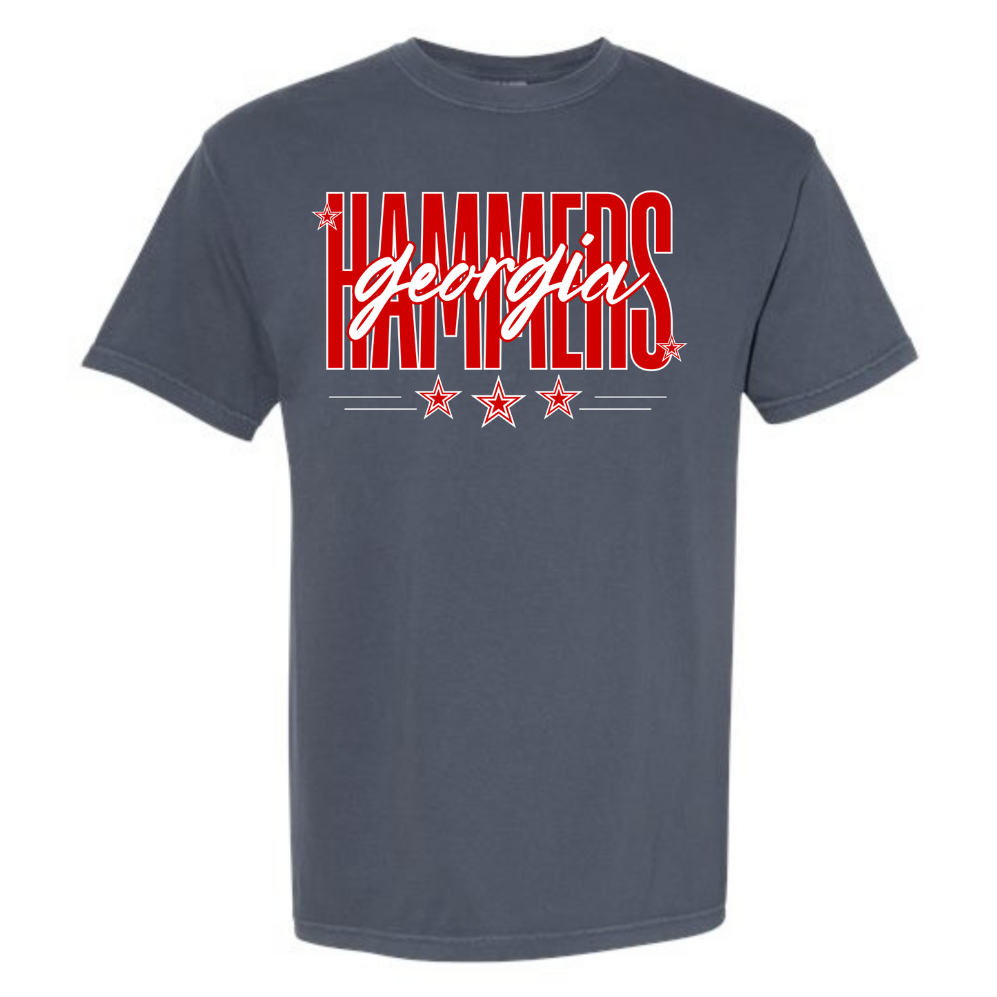 Comfort Colors Short Sleeve Shirt with Georgia Hammers star design