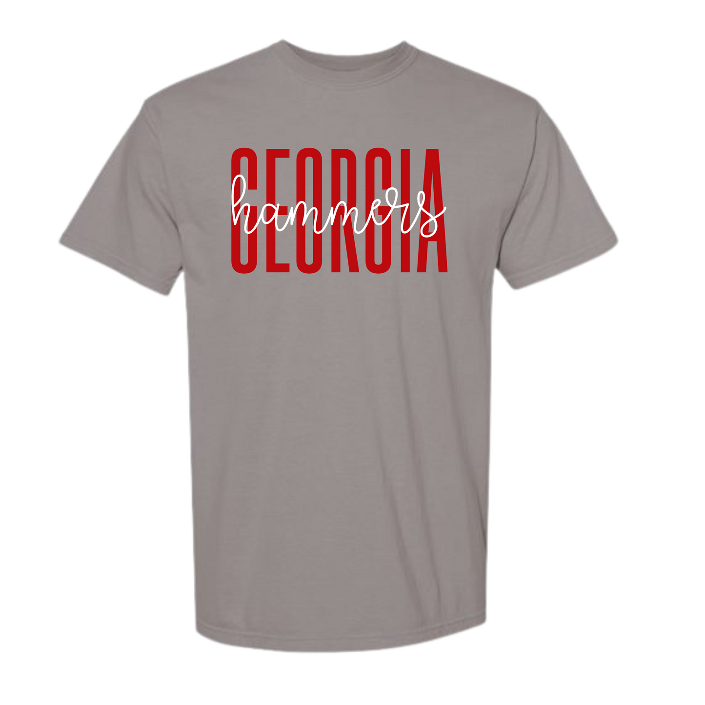 Comfort Colors Short Sleeve Shirt with Georgia Hammers cursive design