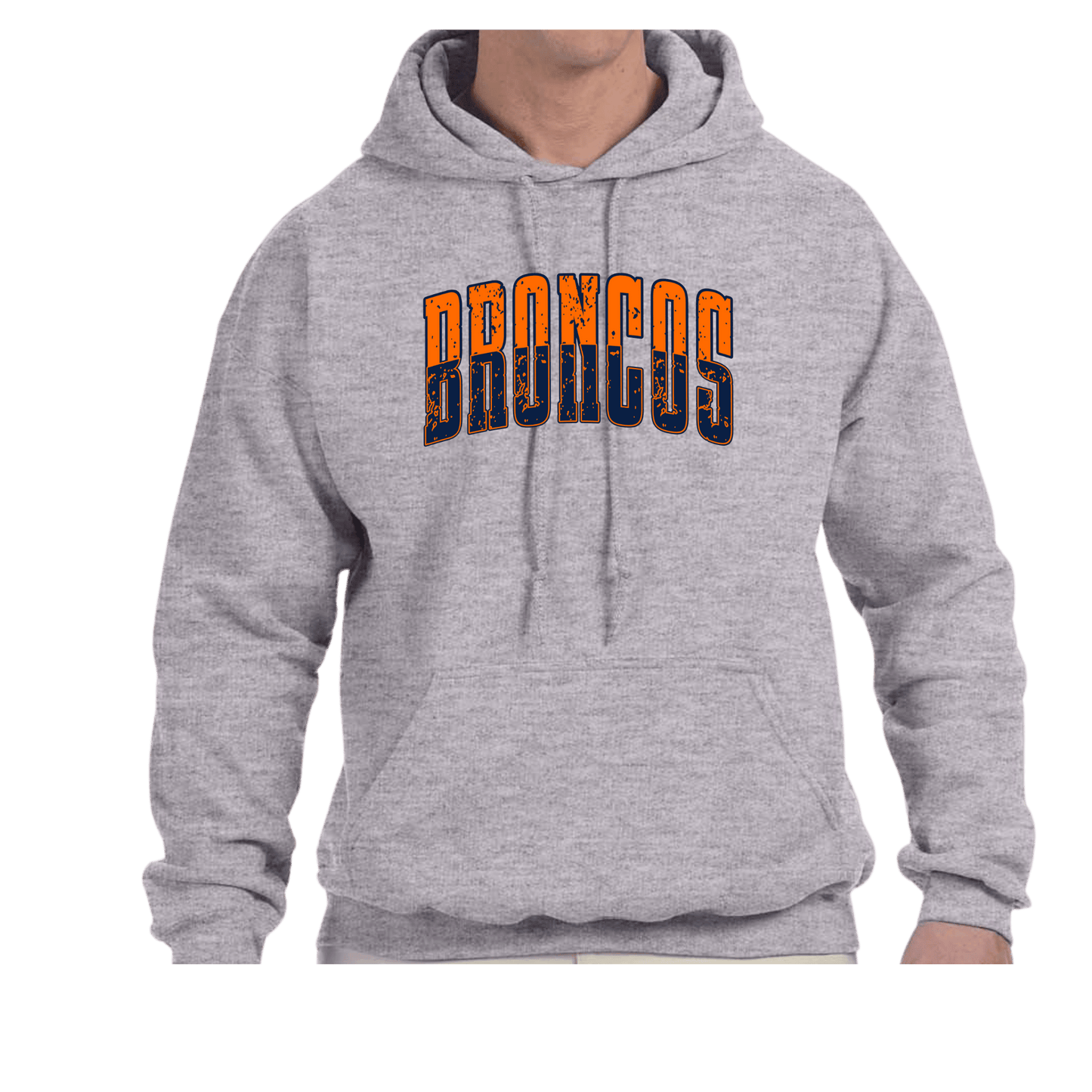 Block Bronco Adult Cotton Blend Hoodie