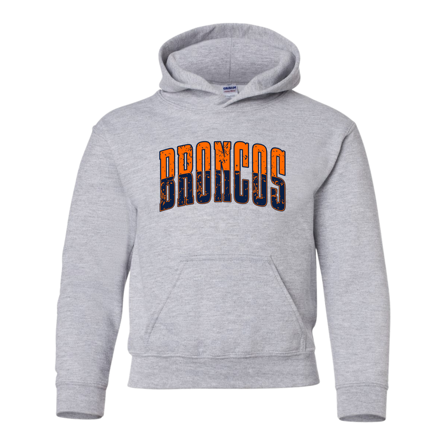 Block Bronco Youth Cotton Blend Hoodie