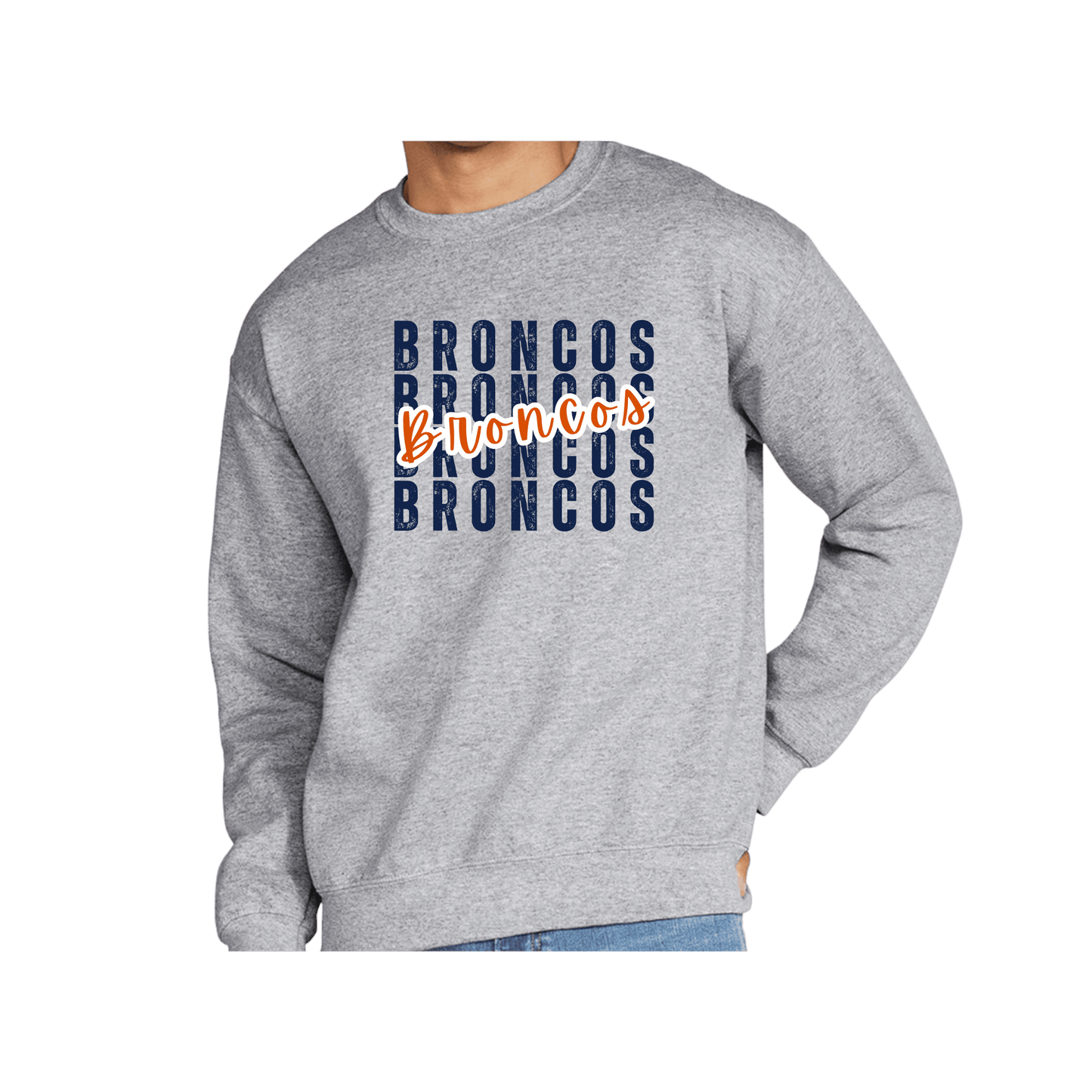 Broncos Broncos Broncos Crewneck Sweatshirt