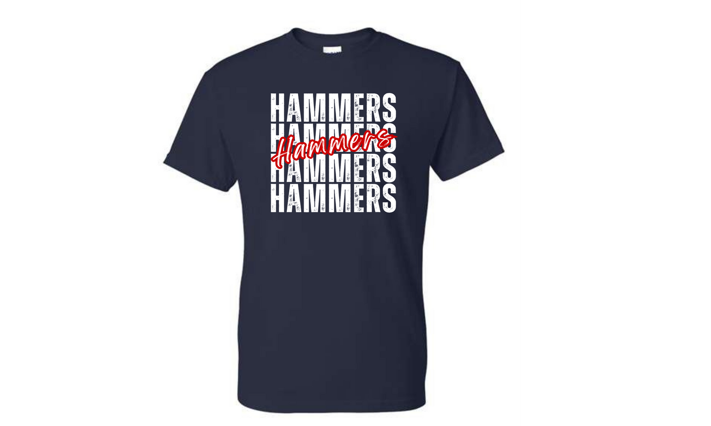 Hammers Stacked Navy Shirt