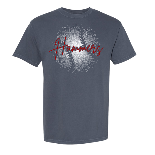 Hammers splatter baseball design
