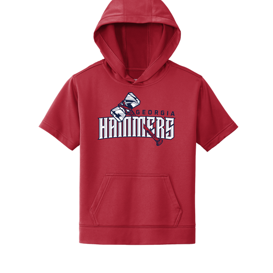 Georgia Hammers Arch Short Sleeve Hooded Pullover