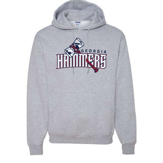 Georgia Hammers Arch Design Hoodie in Cotton Blend or DriFit