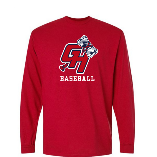 Gildan Long Sleeve Cotton Blend GH Baseball Shirt