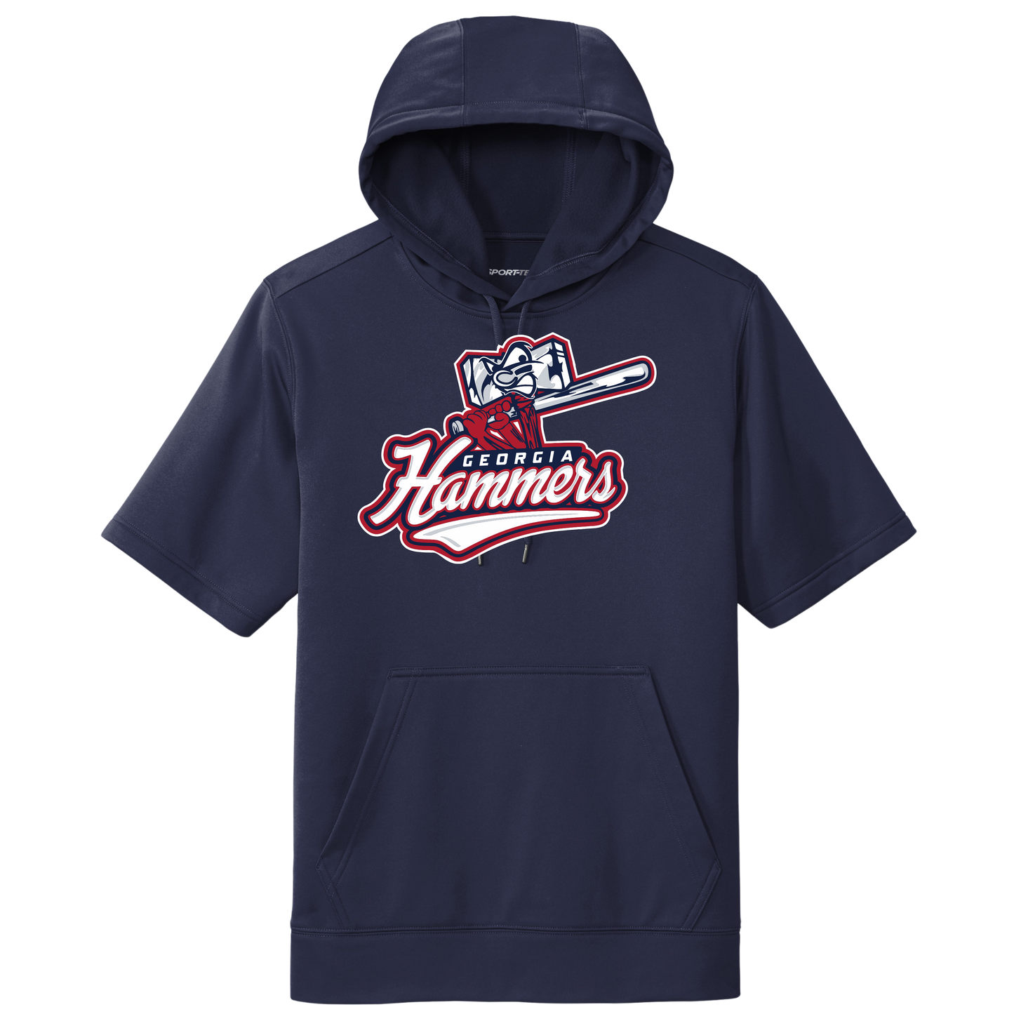 Georgia Hammers Mascot Short Sleeve Hooded Pullover
