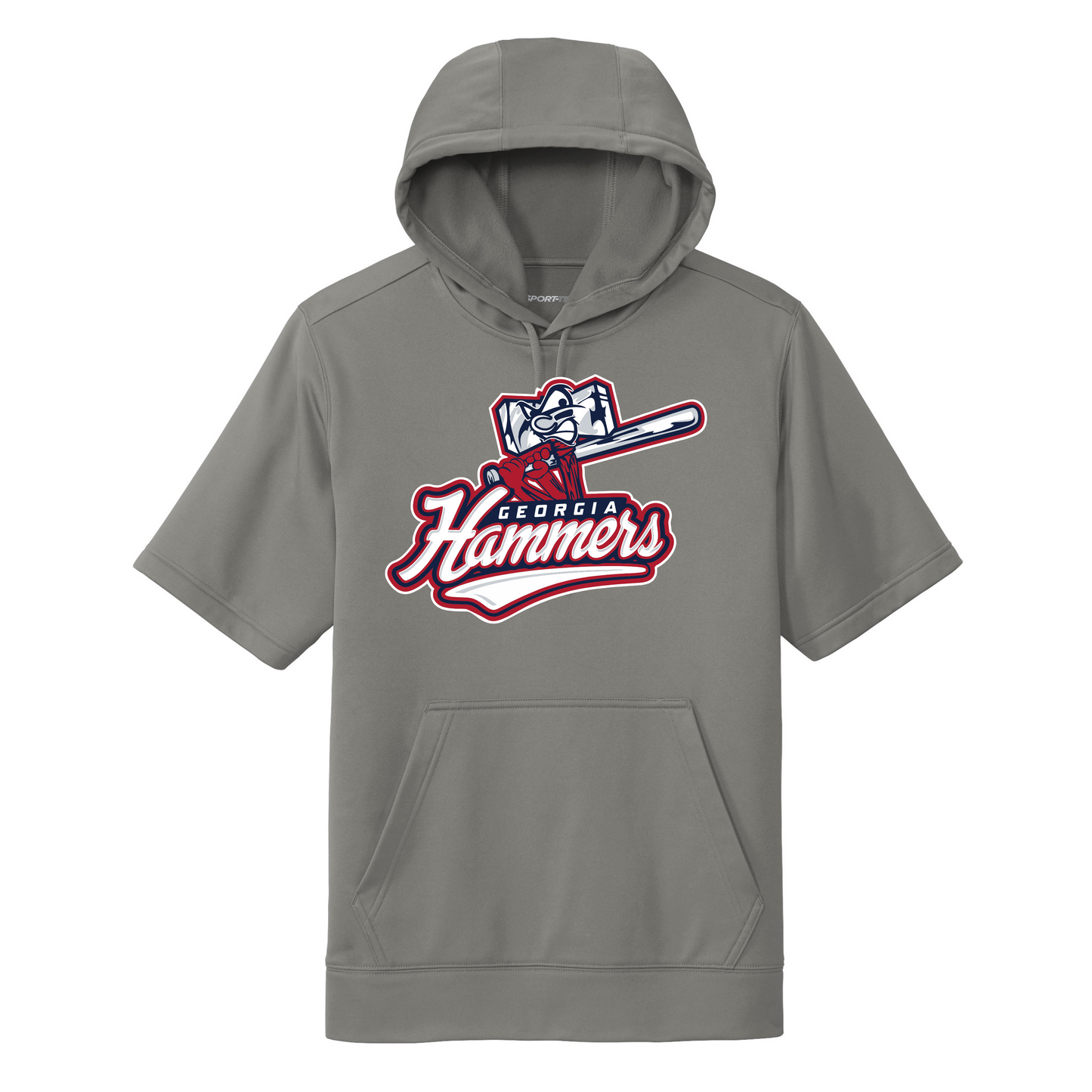 Georgia Hammers Mascot Short Sleeve Hooded Pullover