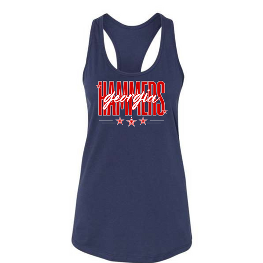 Bella Canvas Jersey Tank Georgia Hammers star design