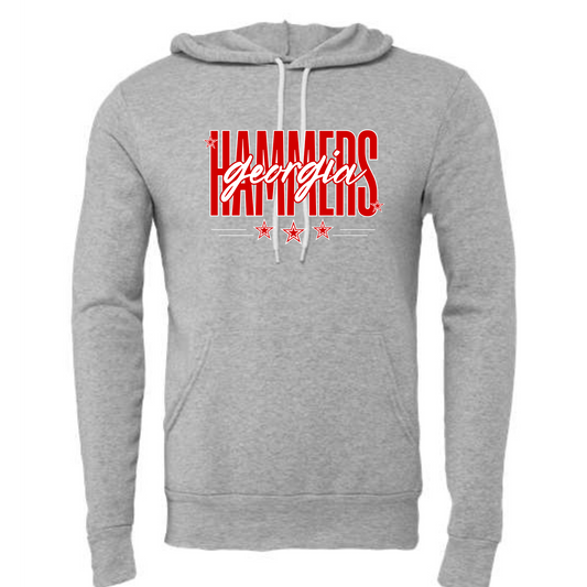 Bella Canvas Hoodie with Georgia Hammers star design