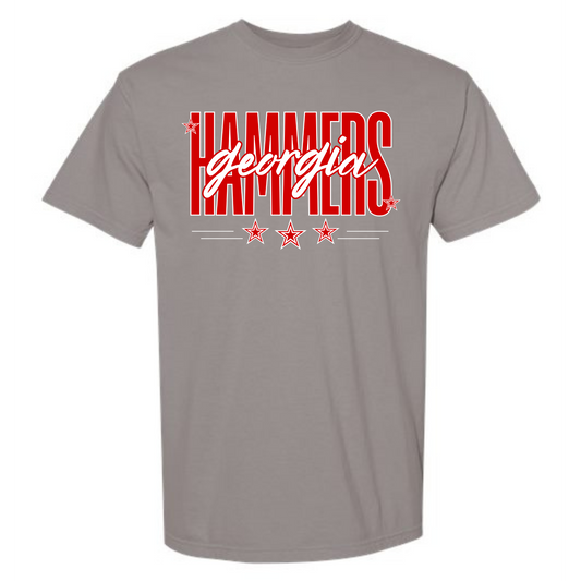 Comfort Colors Short Sleeve Shirt with Georgia Hammers star design