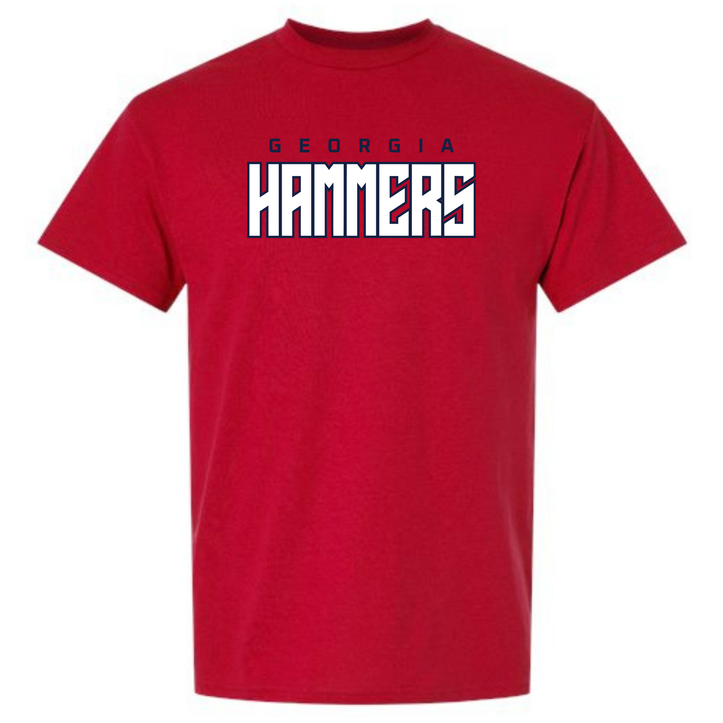 Georgia Hammers Block Outline Short Sleeve Shirt (Cotton or DriFit)