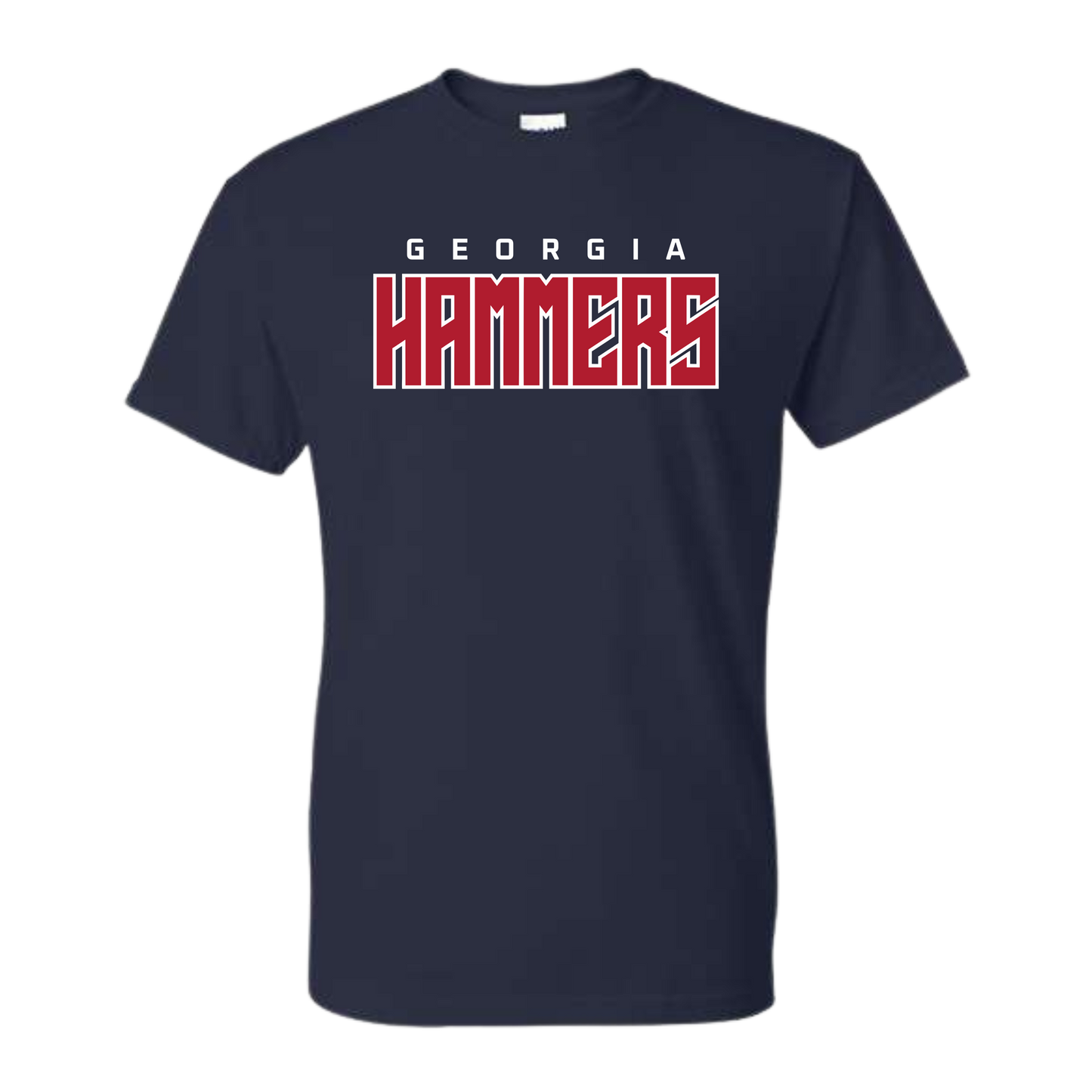 Georgia Hammers Block Outline Short Sleeve Shirt (Cotton or DriFit)
