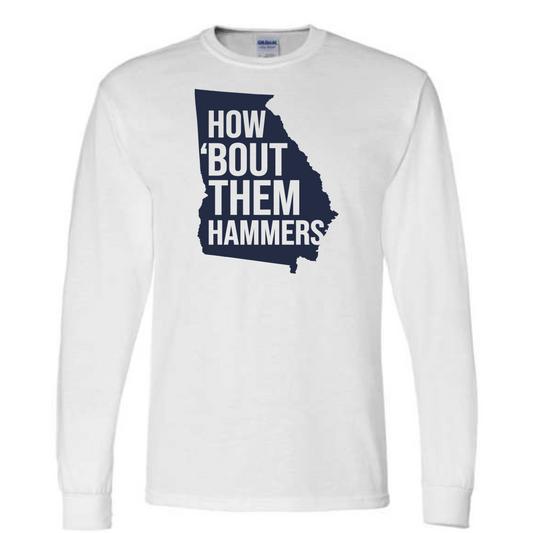 How 'Bout Them Hammers Long Sleeve Cotton Blend Shirt
