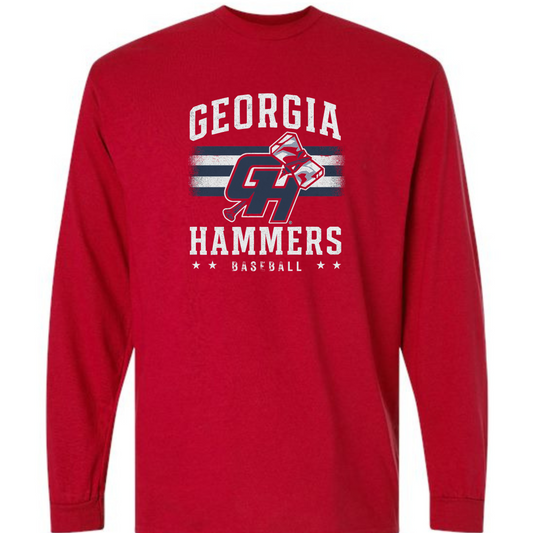 Gildan Long Sleeve Georgia Hammers Cotton Blend Shirt