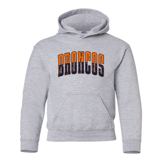 Block Bronco Youth Cotton Blend Hoodie