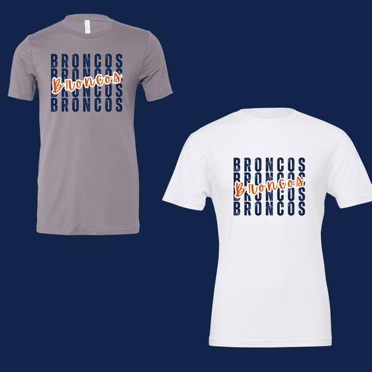 Broncos Broncos Broncos Bella Canvas Shirt