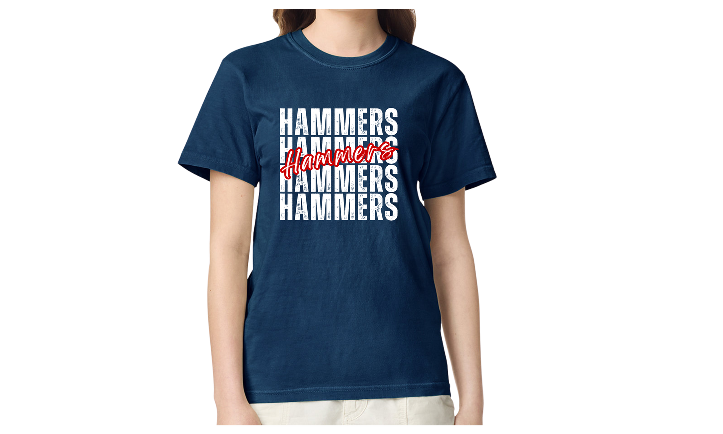 Hammers Stacked Navy Shirt