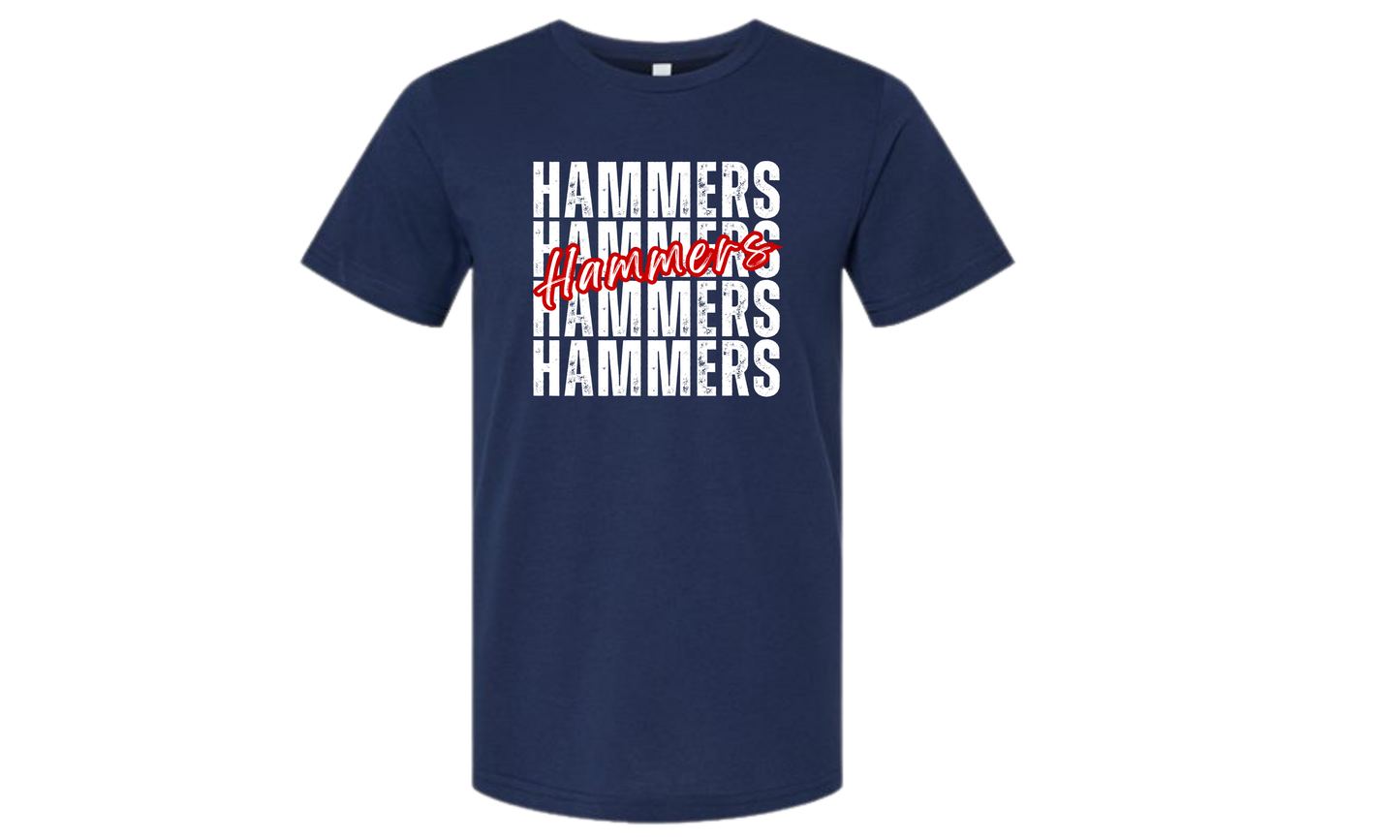 Hammers Stacked Navy Shirt