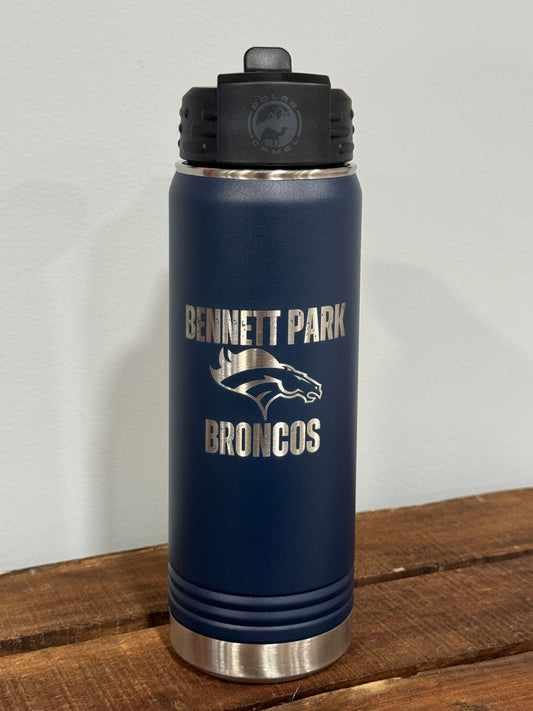 Navy Blue Water Bottle