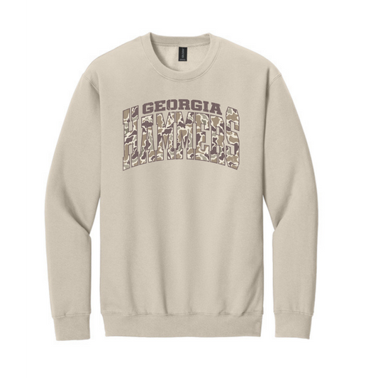 Georgia Hammers Duck Camo Crewneck Sweatshirt